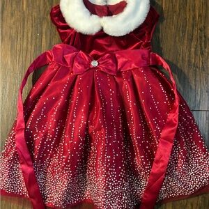 Jona Michelle Red Dress with White Trim